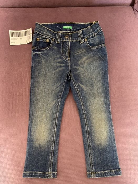 Джинсы Benetton новые, р 90 см