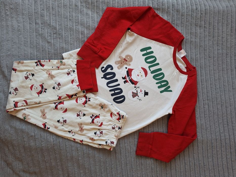 Zestaw 2szt. piżama świąteczna 116/122 H&M Pepco