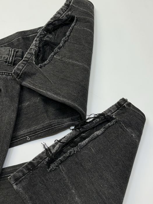 Клеш штани сірі faded zara flared jeans baggy кльош сірі чорні серые