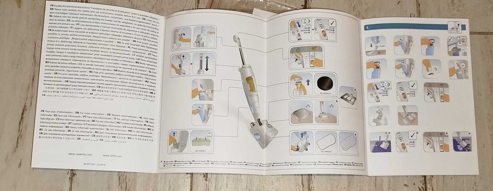 ROWENTA RY7557WH 2w1 Odkurzacz i urządzenie parowe jak nowe