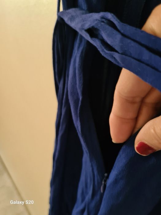 Macacão azul marca Zara