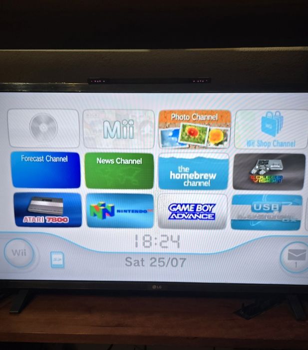 Wii desbloqueada em bom estado