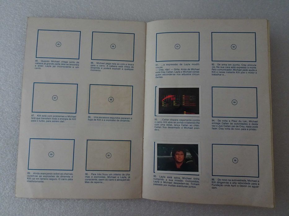 Caderneta de cromos Knight Rider O Justiceiro Disvenda - Tem 20 cromos