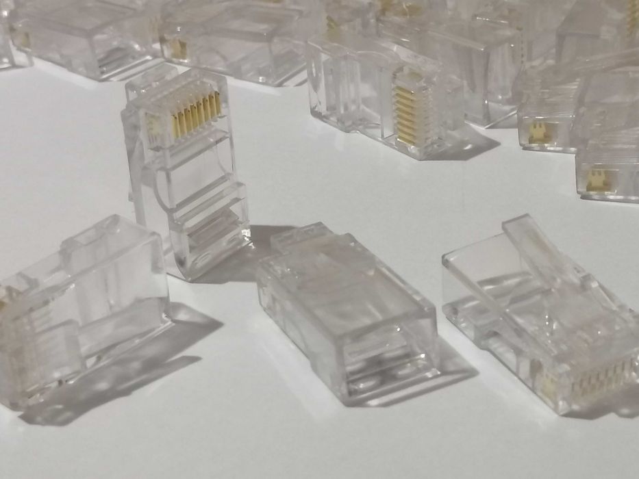 Коннектор UTP RJ 45 Ethernet Cat.5е 8P8C штекер 100х пачка
