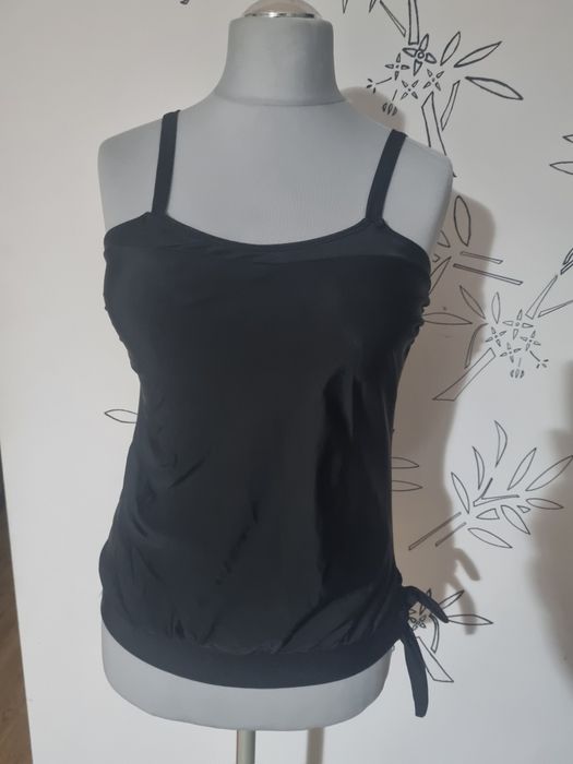 #czarny #top #damski #M typu tankini #strój #kąpielowy #góra #bluzka