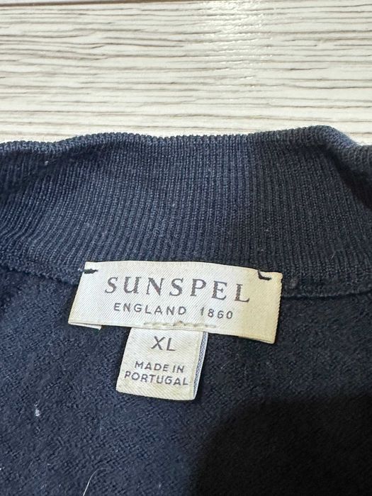 SUNSPEL męski klasyczny sweter wełniany 100% wełna MERINO XL