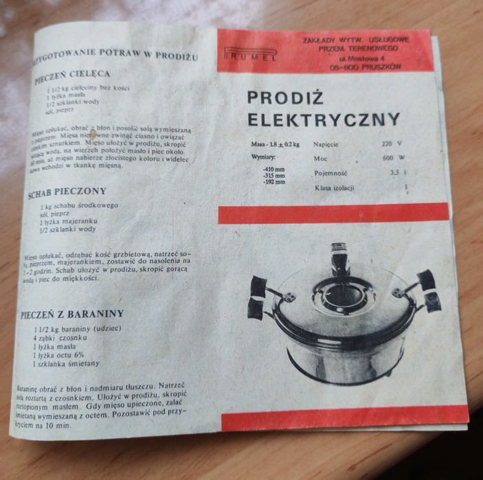 Używany i wiekowy prodiż