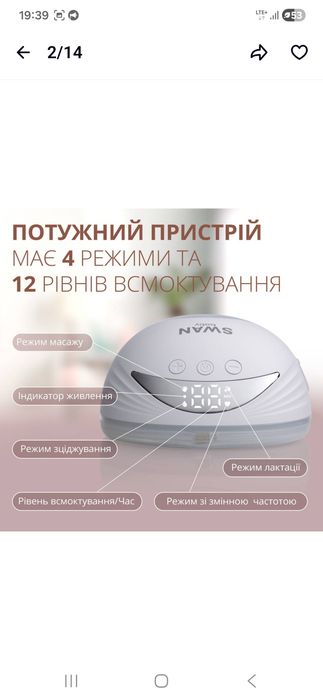 Молоковідсмоктувач smart lacto X2