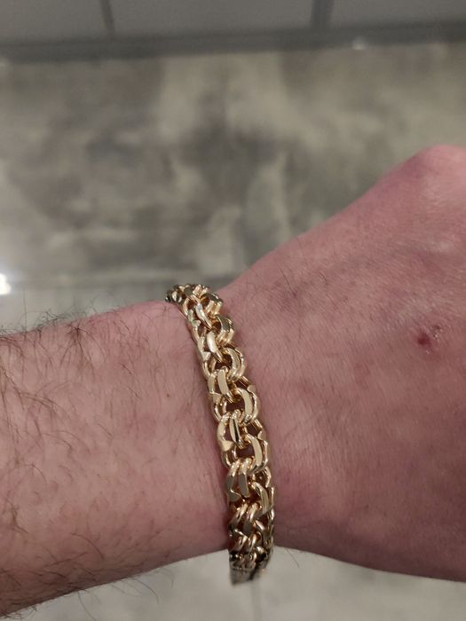 Złota bransoletka splot GALIBARDI 585 Nowa