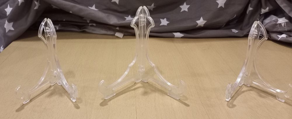 Pianhas - suporte para pratos salvas prata