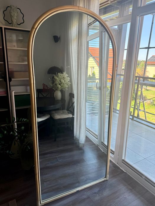 Lustro Brooklyn Boho Swing ja nowe 190 cm drewno bambus duże