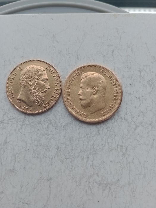 Moneta--20 Franków--1877-oryginalna