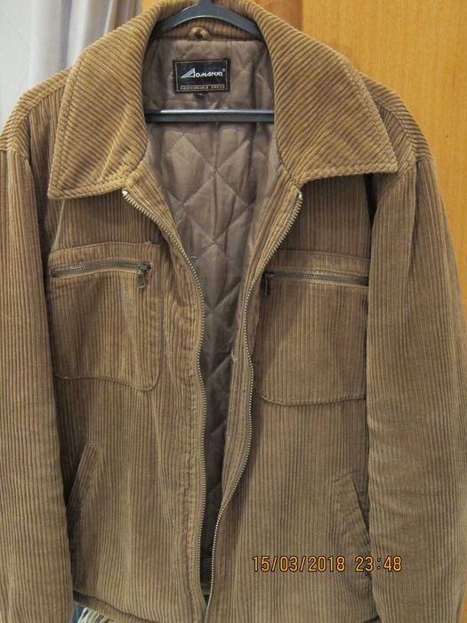 Casaco bombazine castanho