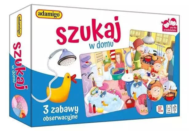 Szukaj w domu - zestaw edukacyjny. Adamigo