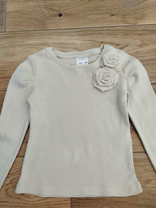 Лонгслів  Zara у рубчик для дівчинки