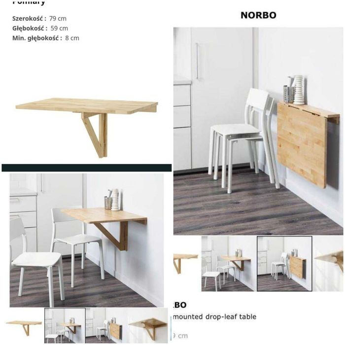 stolik składany  Norbo Ikea    .