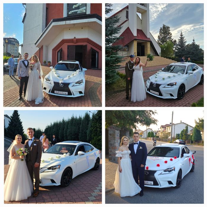 Auto do ślubu - Nowoczesny Lexus ES Ultra Luxury - Biała Perła