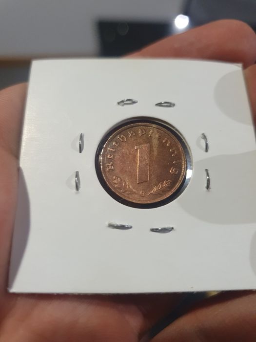 Moeda de 1 Reichpfening Nazi