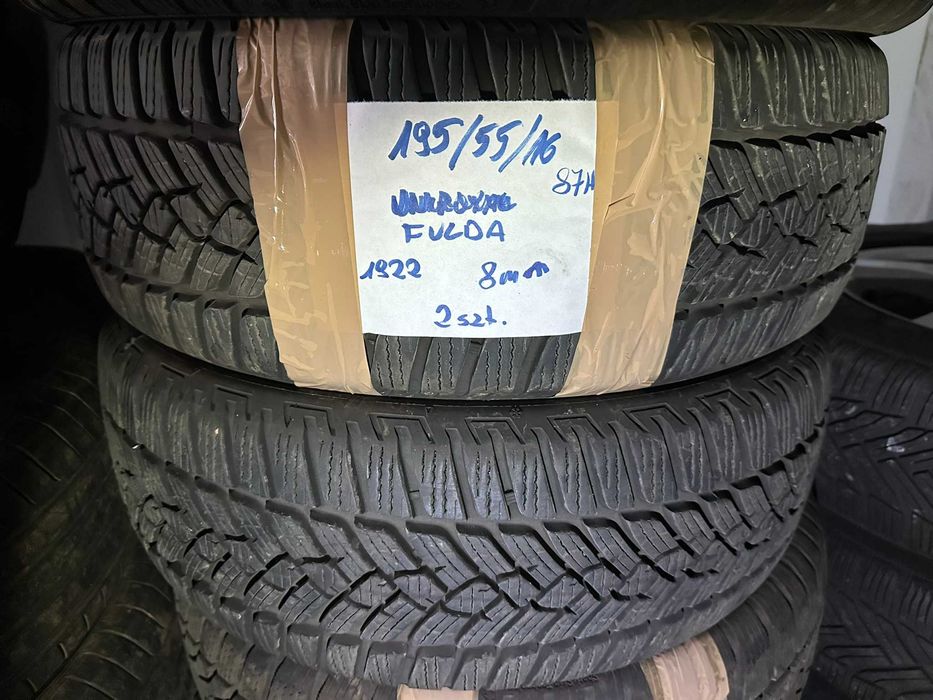 2 szt para opony zimowe Fulda 195/55/16 87H bieżnik 8mm