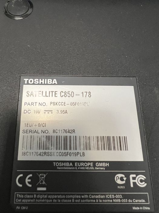 Laptop toshiba i3