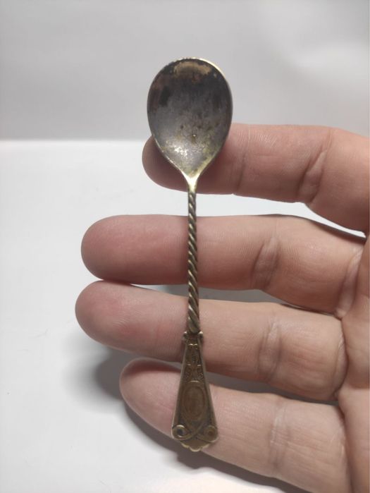 Ложка кофейная серебряная. Срібло 875.