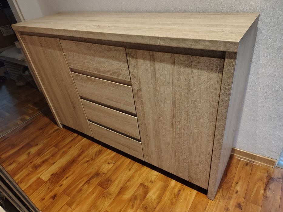 Komoda i witryna dąb sonoma