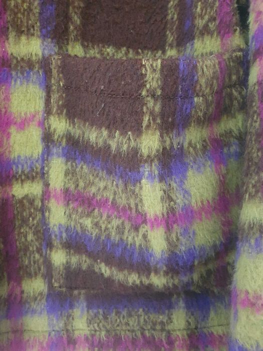 Brązowa w kratkę kurtka, żakiet, klasyczna, PageOne, roz. 42