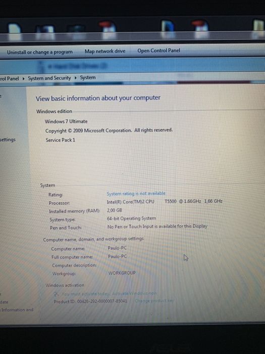 Portatil ASUS F3J series com upgrade