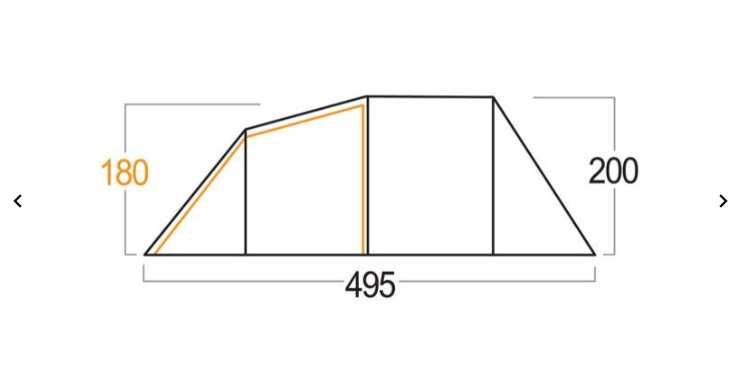 Tenda VANGO TIGRIS 400 + chão + extênção