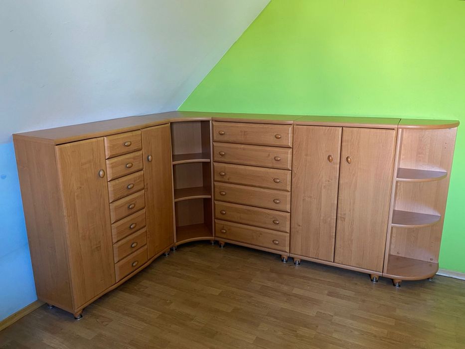 Zestaw mebli szafka komoda półki