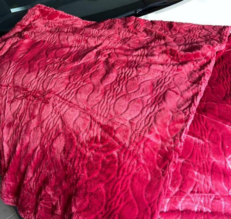 Плед покривало бордове