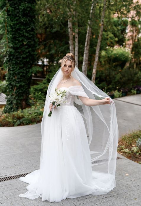 Весільна сукня “anna” (розмір s-m, зріст 165-170 см, корсетний верх)