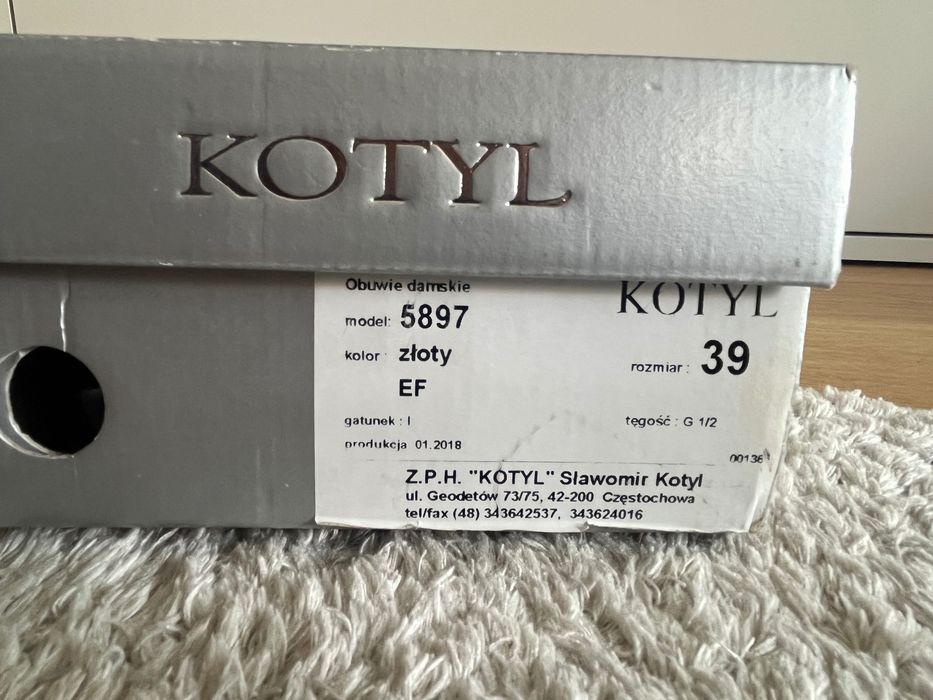 Buty ślubne Kotyl rozm. 39