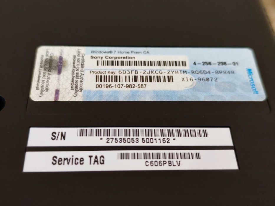 Laptop Sony VAIO PCG-91111M