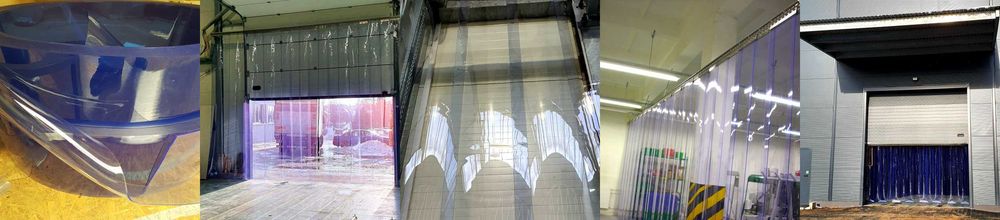 kurtyna paskowa PCV pasy na bramę magazyn chłodnię Białystok