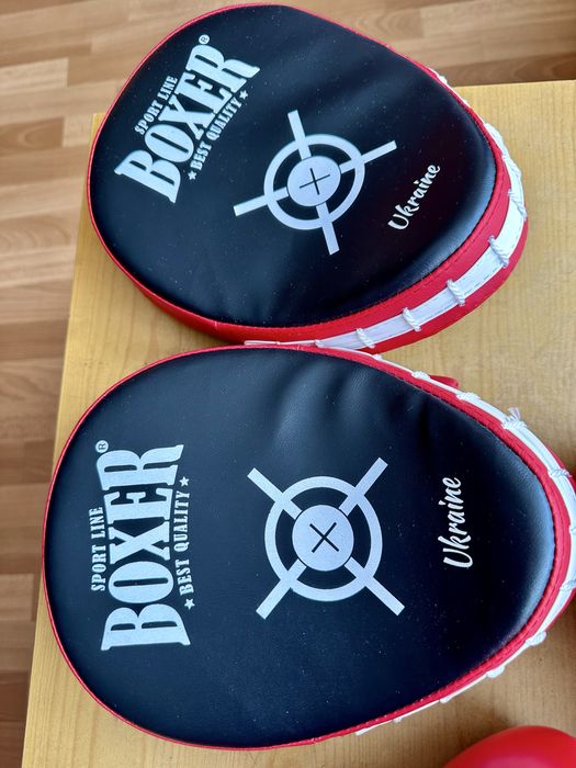 Боксерскі рукавиці та лапи PowerPlay 12 унцій