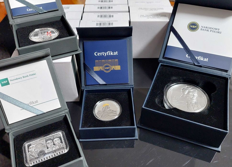 Kolekcja 53 monet srebrnych 10 zł ponad 760g czystego srebra Wawa