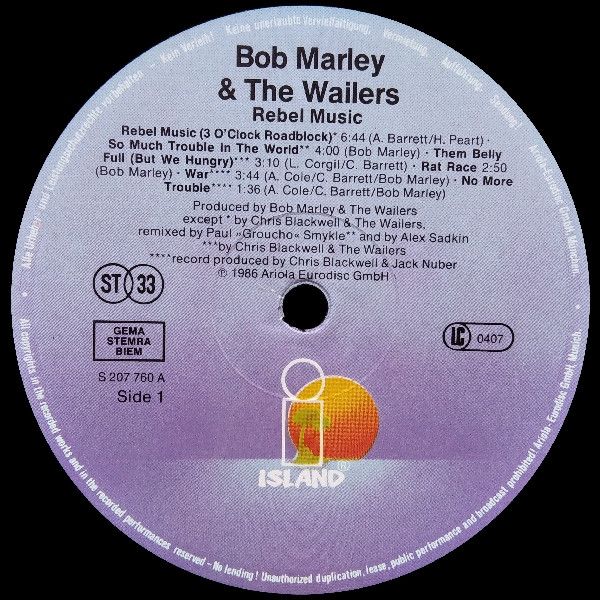 Bob Marley & The Wailers - Rebel Music [Roots Reggae]