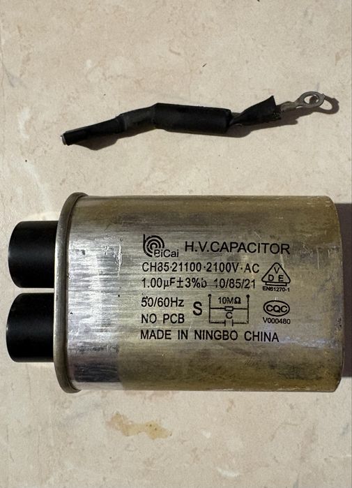 Конденсатор до мікрохвильовки VDE CH85-21100-2100V-AC