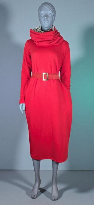 Sukienka CZAKRA – NOWA – rozmiar M –  sukienka dresowa + komin