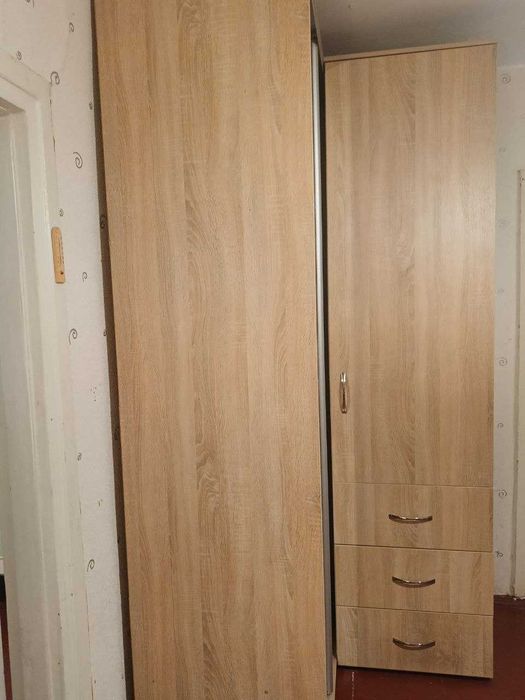 шкаф купе угловой с зеркалом