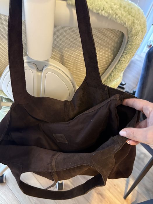 Torba shopperka mango skórzana