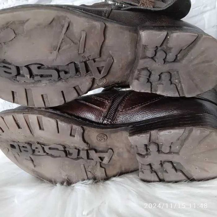 A.s.98 airstep італійські коричневі шкіряні черевики