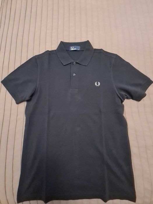 Polo Fred Perry Preto M6000 - Tam. S - NOVO
