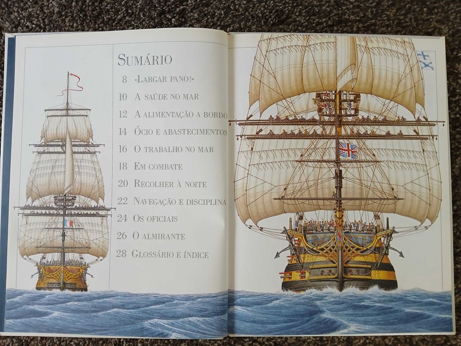 Livros sobre navios e o mar - em português