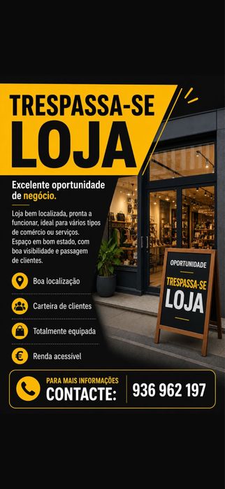 Tenho loja para trespasse