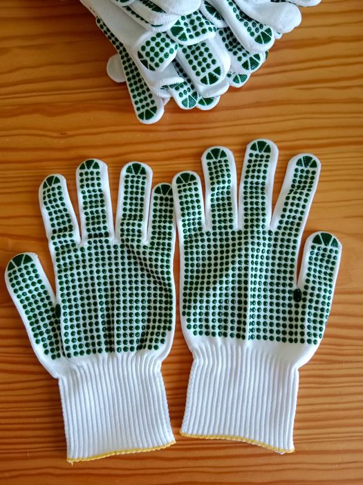 Rękawice ochronne poliamidowe JS Gloves, 10 par, rozmiar 7