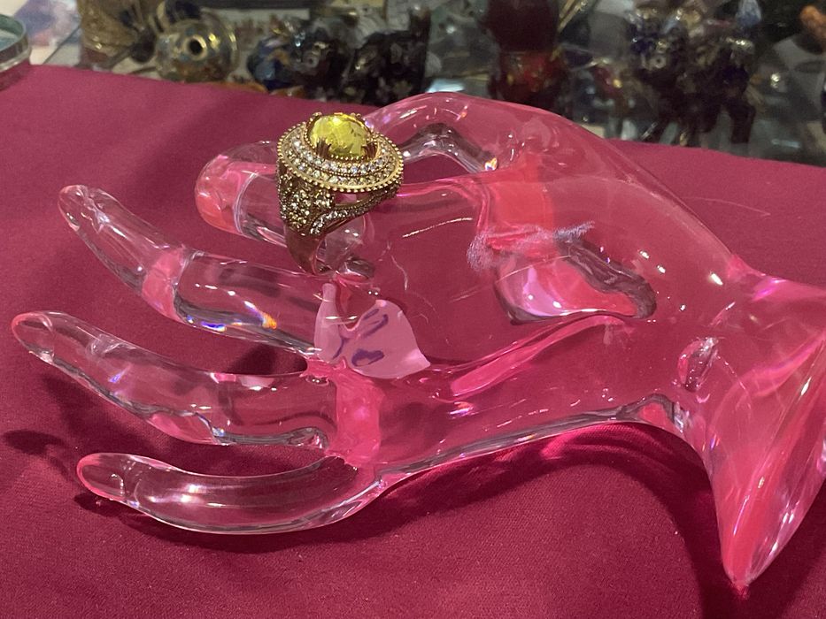 Anel senhora prata banho ouro t,22