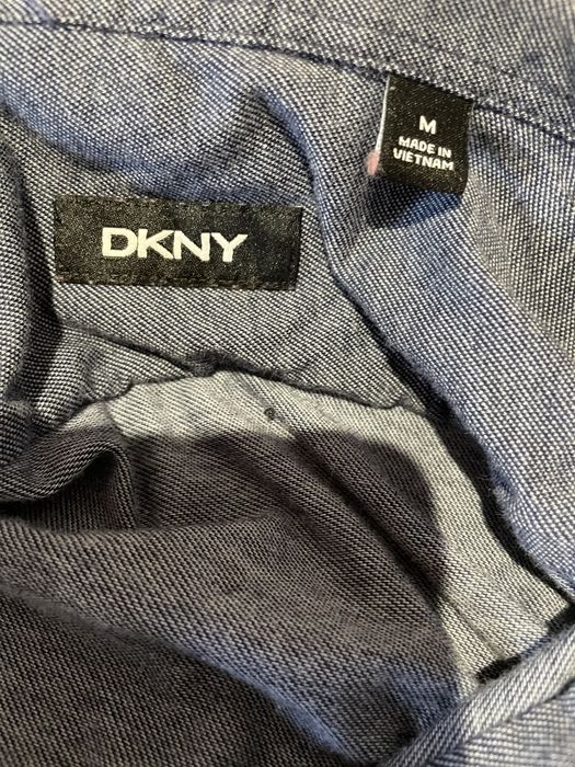 Koszula DKNY granatowa bawełniana