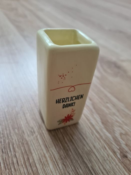 Mini wazonik, dekoracją, podziękowanie.